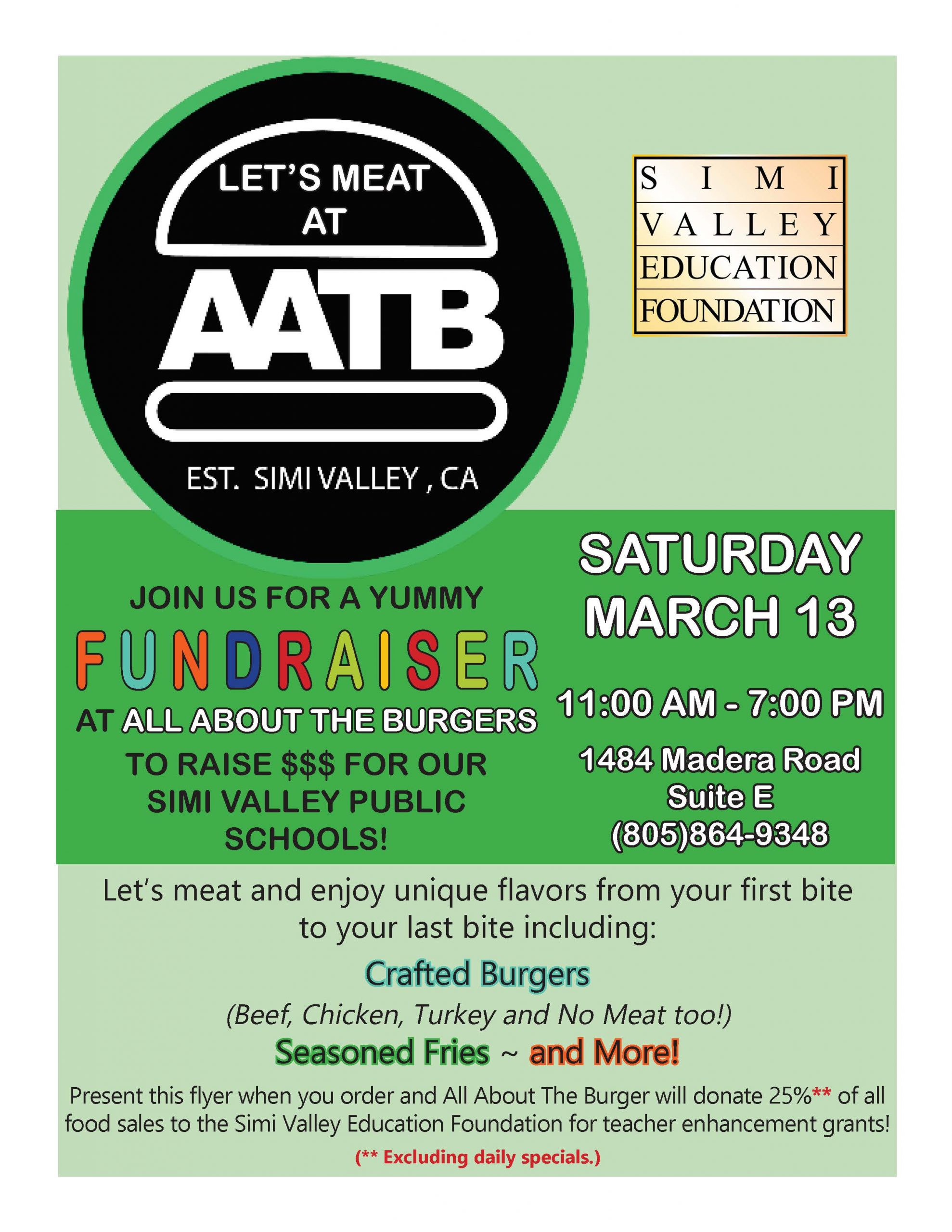 Restaurant Fundraisers Simi Valley Education Foundation